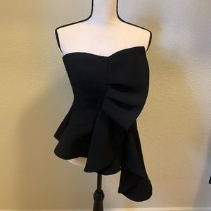 Black never worn DO+BE black stunning strapless top size S